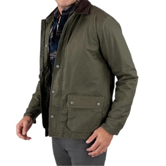 Tailor Vintage Heritage Men’s Forest Green Waxed Jacket Zip Up Jacket Medium - Picture 15 of 15